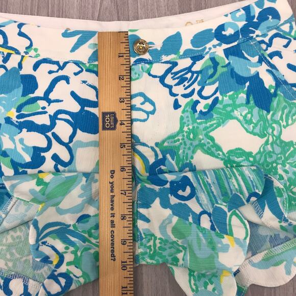 Lilly Pulitzer The Buttercup Shorts 0 Resort White in a Pinch 100% Cotton - Picture 9 of 10